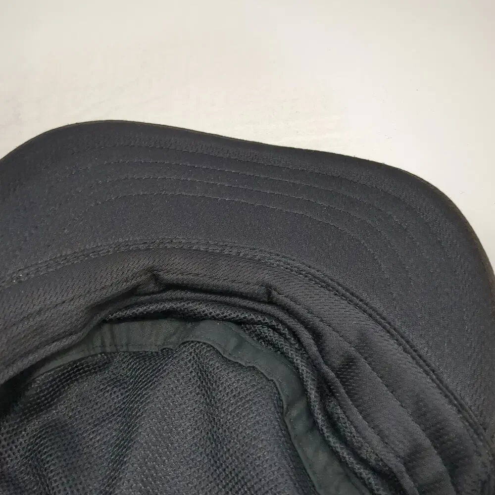 Adidas Army Cap Black One Size Mesh Performance Breathable Textured Cadet Hat